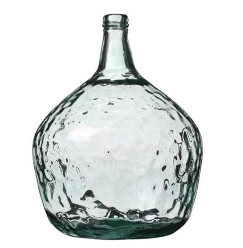 NATURAL LIVING Dame Jeanne Vase 2L Recycled Glass Diameter 15.5 cm x Height 25 cm
