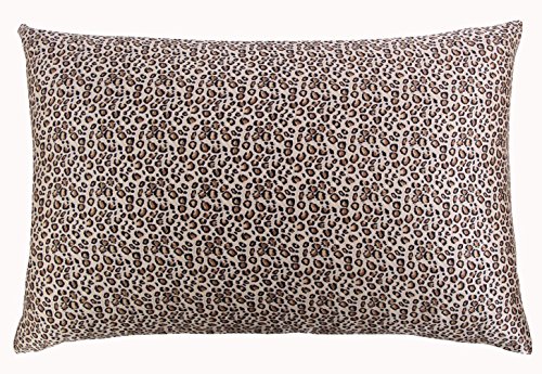 Silk Pillowcase for Hair and Skin with Hidden Zipper Chinese Pastel Water Colors Print Standard/Queen Leopard (pattern 6)