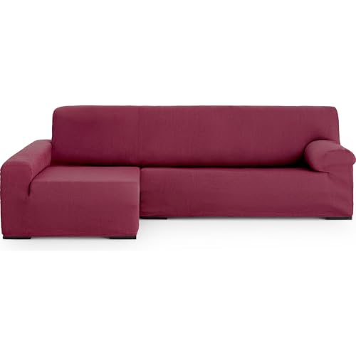 ECOMMERC3 Chaiselong Universal and Versatile Long Left Arm Sofa Cover ??? Bordeaux Long Arm Sofa Cover Protector Easy to Install for Back, Seat and Arms