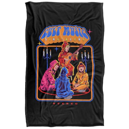 Steven Rhodes Cult Music Singalong Silky Touch Super Soft Throw Blanket 91 X 147 Cm