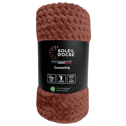 Soleil d'ocre Cocooning Blanket 180 x 220 cm Brick Red
