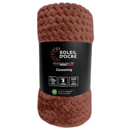 Soleil d'ocre Cocooning Blanket 180 x 220 cm Brick Red