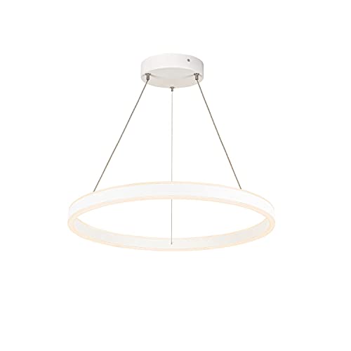 SLV Pendant Light ONE 60 PD Phase UP/Down/Living Room lamp, Indoor Lighting, Dining Room Drop Light, LED, Ceiling Light / 2700/3000K 24W 820 / 1240lm White dimmable 130 Degrees