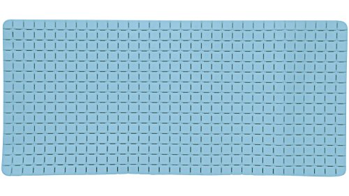 "Bath mat ""Quadro Premium"" 36x76cm light blue"