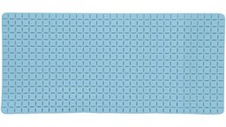 "Bath mat ""Quadro Premium"" 36x76cm light blue"