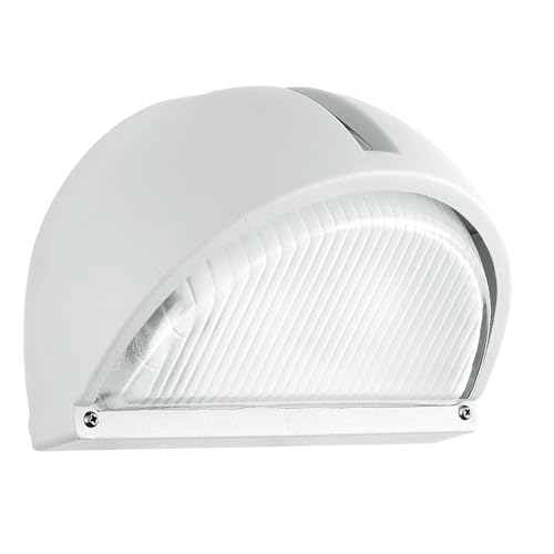 Eglo Outdoor Wall Light, Cast Aluminium, 40 W, White, 89768