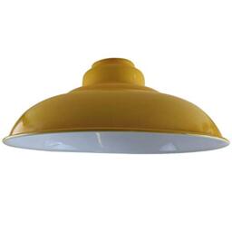 Metal Lamp Shades, 32cm Yellow Lampshades for Ceiling Lights,