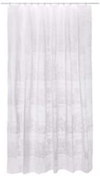 Spirella Lifestyle Plastic Curtain – Palazzo White 180 x 200 cm 1117619, White, Standard