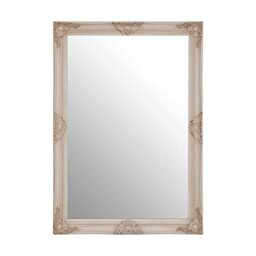 Premier Housewares Wall Mirror Bathroom/Bedroom/Hallway Wall Mounted Mirrors With Wooden Frame Round Shape/Vintage Design 5 x 102 x 72