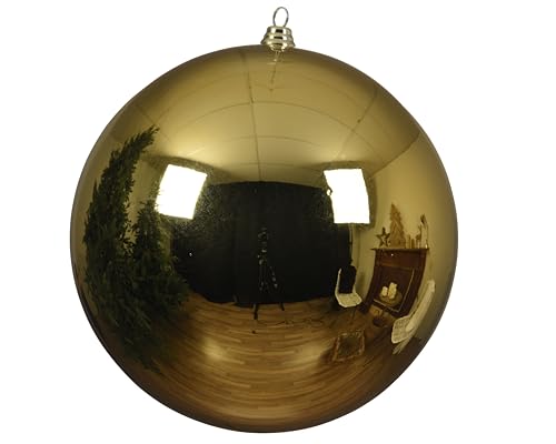 Decorist XXL Gold Shatterproof Christmas Bauble XXL 140 mm