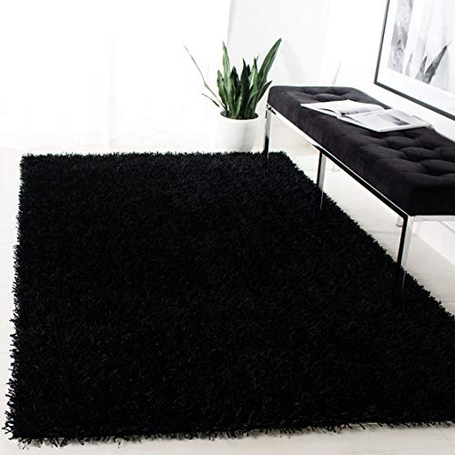Safavieh Shaggy Indoor Woven Accent Area Rug, New Orleans Shag Collection, SG531, in Chocolate / Chocolate, 61 X 91 cm for Living Room, Bedroom or Any Indoor Space