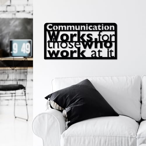 Stylish Black Decorative Metal Wall Accessory, 58 x 30 cm, 100% Metal, 1.5 mm Thickness, Lightweight (0.92 kg), Perfect for Modern Home Decor