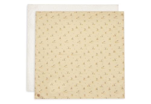 Jollein Muslin Cloths - Kangaroots - 115x115cm - 2 Pack - Muslin Baby Blanket - 100% Cotton - Baby Burp Cloths - OEKO-TEX Certified