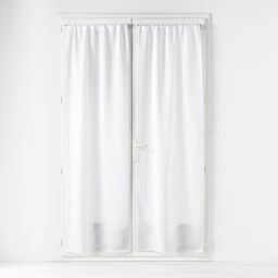 Douceur d'Intérieur Haltona Pair of Straight Curtain Pole Linen-Effect Haltona Weaves, Polyester, Grey, 240 x 70 cm