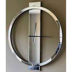 "SHYFOY Wall Clock Decorative Large Clock Living Room Decor - 23"" Big Clocks All Mirror Glass Finish, Modern Clock for Wall Round Wall Decor for Office Bedroom Fireplace"