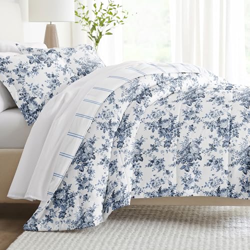 Linen Market Reversible Queen Size Comforter Set (3 Piece) - Bring Luxury Home with Our Soft and Lightweight Down Alternative Comforter King Set - This Includes Your King Comforter and 2 Pillow Shams
