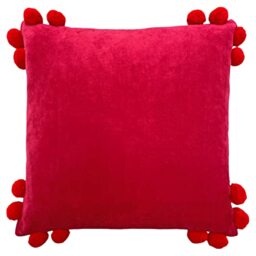 furn. Hoola Cushion Cover, Cotton, Fuchsia/Red