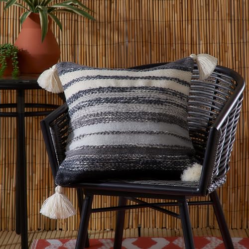 Drift Home - Grayson Outdoor - Eco-Friendly Cushion Cover - 43 x 43cm in Black