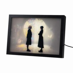 Grupo Erik Mood Light Framed Prints - Wednesday Addams Gifts - 7.9 x 11 x 2 inches - 20 × 28 × 5 cm, LED Framed Art Prints, LED Desk Lamp - Wednesday Gifts