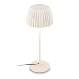 BRILONER - LED Table lamp with Touch, dimmable, Warm White, Light Edge, Lounge, Table Light, Bedroom, Bedside, 14.3x36 cm, Off White