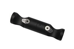 GARDINIA Chicago Series Ceiling Support Adapter for Curtain Rods, 2-Track Open, All Mounting Parts Included, Diameter 20 mm, Metal, Matt Black