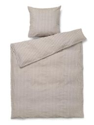 Juna, Bæk & Bølge Bed Linen Grey/Birch 140 x 220 cm Dk, Duvet Cover, Grey/Birch, Unisex Adult