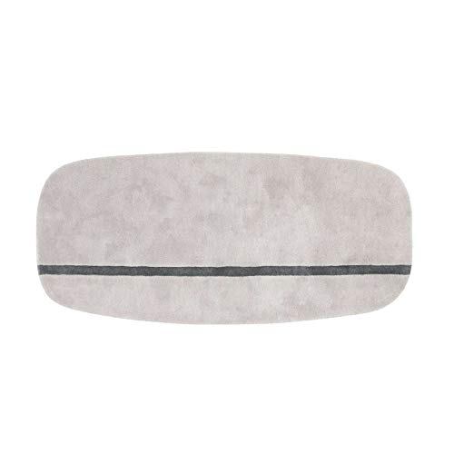 Normann Copenhagen Oona New Zealand Wool Rug, Grey, 200 x 90 x 2 cm