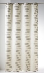 Homemaison - Jacquard Curtain with Fancy Waves - Polyester - Fantasy Pattern - Ready to Hang with Hems - Suitable for Living Room and Bedroom - 140 x 260 cm - Blue