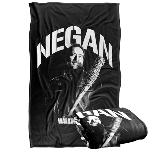 popfunk The Walking Dead Negan Mono Silky Touch Super Soft Throw Blanket 91 x 147 Cm