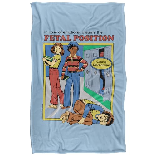 Steven Rhodes Assume The Fetal Position Silky Touch Super Soft Throw Blanket 91 X 147 Cm