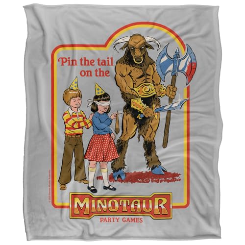 Steven Rhodes Pin The Tail On The Minotaur Silky Touch Super Soft Throw Blanket 152 X 127 Cm