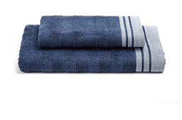 Caleffi Cotton Guest Towel, Cotton, Blue, Standard, 67595