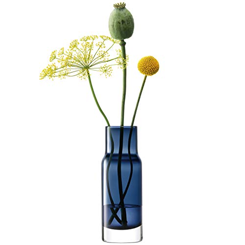 LSA International Utility Vase H19cm Sapphire- 1 Unit - Mouthblown & Handmade Glass - UT87
