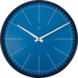 nXt - Wall clock - Ø 40 cm - Plastic - Blue - 'Ethan'