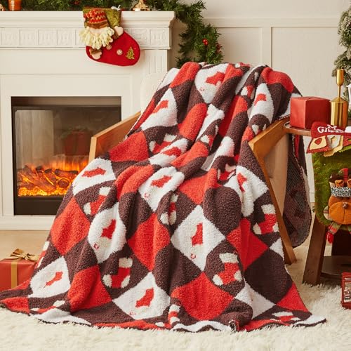 "CYMULA Christmas Blanket - Super Soft Cozy Fuzzy Blankets for Couch, Sofa & Bed, Holiday Throw Blanket???50""x60"""