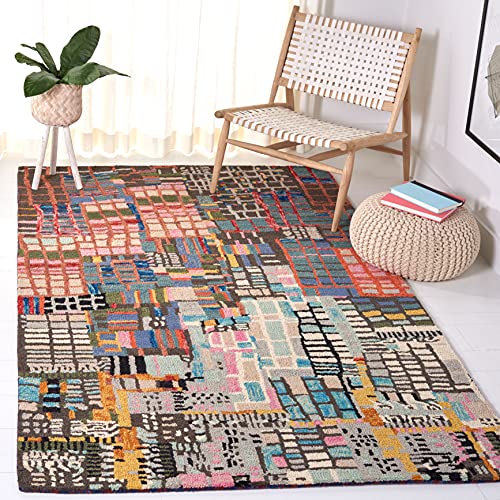 Safavieh Boho Rug for Living Room, Dining Room, Bedroom - Aspen Collection, Short Pile, in Multi, 152 X 244 cm