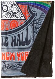 "Liquid Blue Men's Pink Floyd Carnegie Hall Warm Coral Fleece Throw Blanket, Multi, 50"" X 60"", Multicolor, 50"" x 60"""