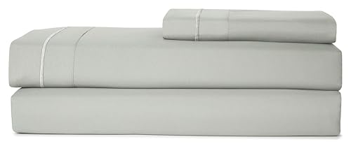 CASUAL LIVING 32622 Twin XL Hotel Style Premium Silky Soft Luxury Cooling Technology Machine Washable Quick Dry Anti-Wrinkle Bedding 3-Piece Sheets and Pillowcases Set, Twin XL, Sage Green