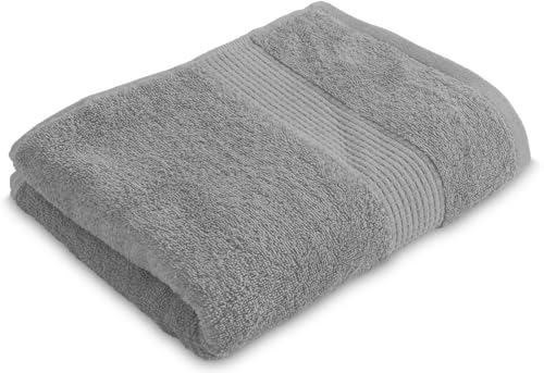 Le linge de Jules Bath Towel 90 x 150 cm – 100% Cotton – 450 g/m² – Grey