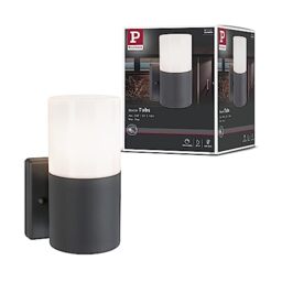 Paulmann 94649 Outdoor wall luminaire Tubs IP44 Round max. 15 W Grey matt Outdoor luminaires Metal, Plastic Garden Light E27