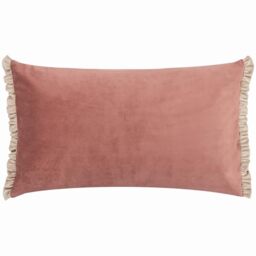 Wylder Nature Tilly Velvet Reversible Cushion Cover, Poached Pear/Shell