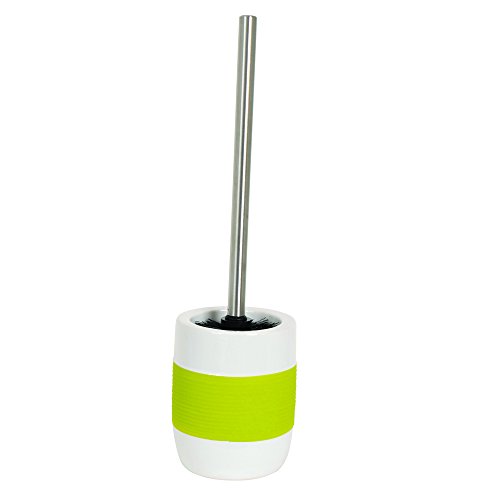 "MSV ""Moorea Ceramic Toilet Brush and Holder, Green"