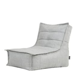 icon Dolce Outdoor Bean Bag Chair, Grey, Garden Chair, Large Adult Bean Bag with Filling Included, Sun Lounger, Outdoor Seating, Garden Seat, Garden Furniture