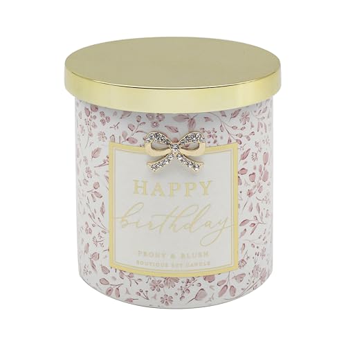 Lesser & Pavey Happy Birthday Candle Madelaine by Hearts Design for Home & Decor - Long Burning Aromatherapy Candle Set for Relaxation - Large Scented Candles Birthday Gifts for Women & Men