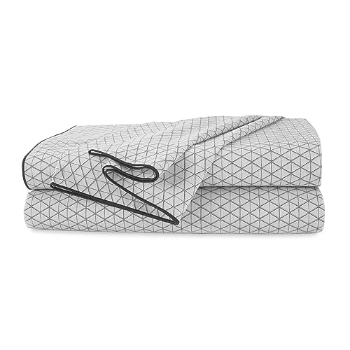 MARTEX Sheet Set, Cotton, Grey, Queen - 100% Organic Cotton, Comfort Washed, Cooling, Deep Pocket, GOTS Certified