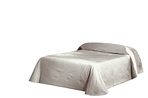Eysa 235 cm 75 Percent Polyester 25 Percent Cotton Piramide Bedspread, Linen 01