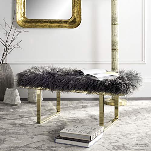 Safavieh Modern Indoor Bench, in White, 46 X 97 X 43.94