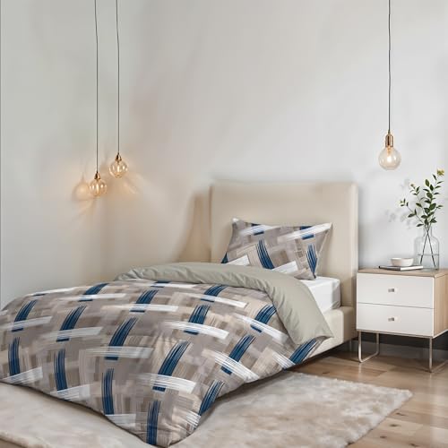 Italian Bed Linen Sogni e Capricci Fantasy Duvet Cover (Made in Italy), pennellate, single