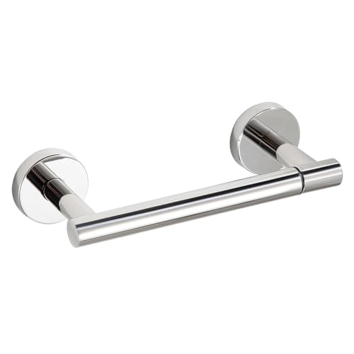 BGL Toilet Paper Holder Mirror Polish Wall Mount, Bathroom Toilet Paper Holder Brushed Nickel SUS 304 Stainless Steel, Double Post Pivoting Toilet Paper Roll Holder for Bathroom RV