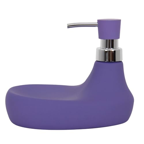 "MSV ""Marbella Soap Dispenser With Sponge Holder, Purple"